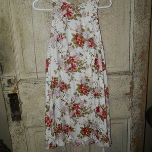 American Eagle Outfitters Floral Dress with Lace up Sides Size L (Y-29)